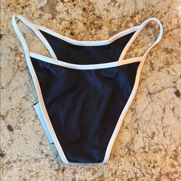 L*Space Black and White Bikini Set Modern Minimalist Swim - Picture 3 of 9